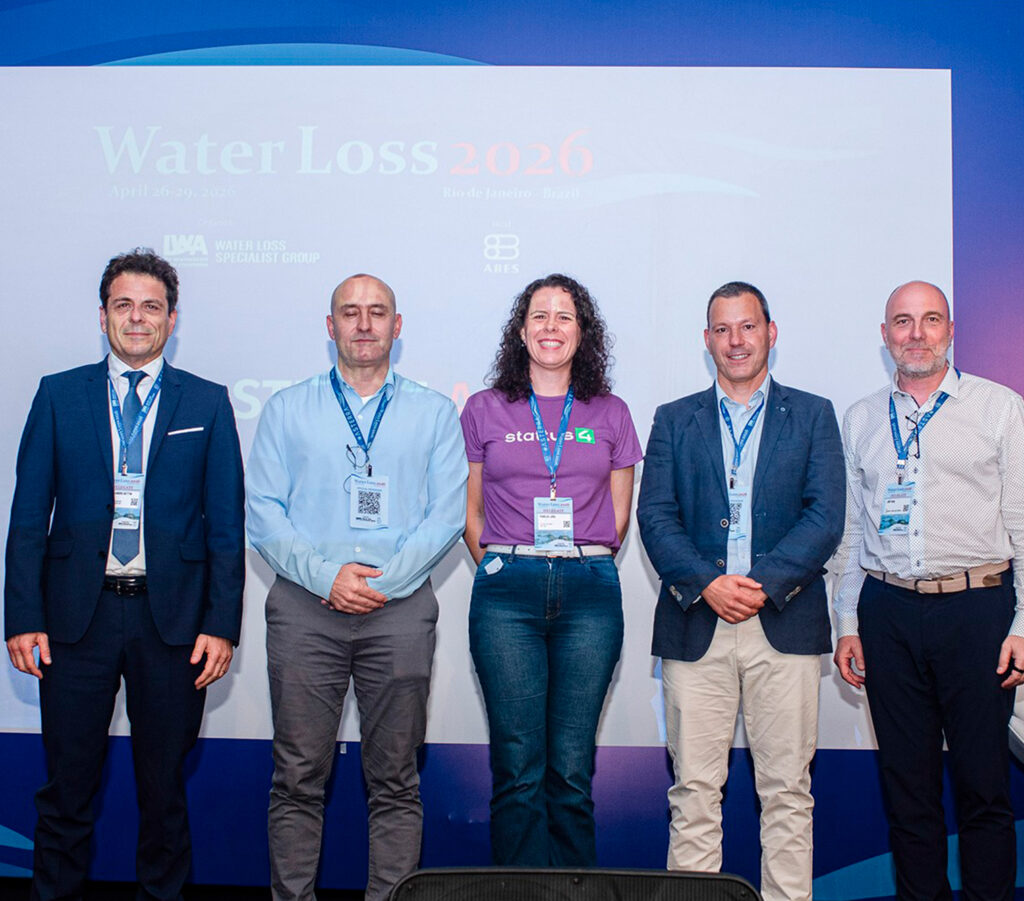 Participantes do painel: Digital Transformation in Water Networks and Enhancing Water Loss Monitoring